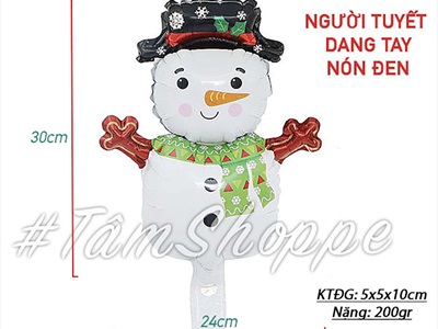 Bong bóng kiếng Noel 8 kiểu cao 25-35cm BBK-NOEL-05