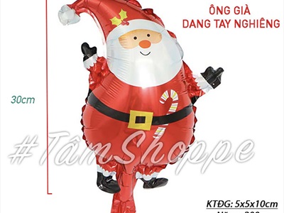 Bong bóng kiếng Noel 8 kiểu cao 25-35cm BBK-NOEL-05
