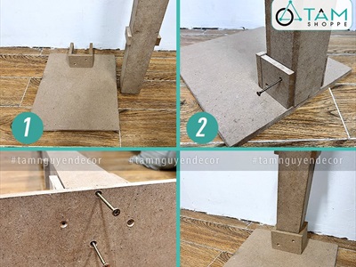 [Hàng ORDER] Cây thông Noel kệ gỗ bán nguyệt 5 tầng áp tường cao 175cm X-TREE-41