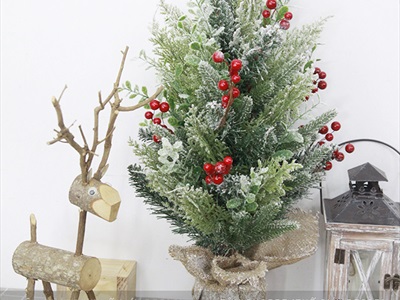 Cây thông Noel nhỏ để bàn phủ tuyết [Nhiều kiểu - Cao 45-60cm] X-TREE-03