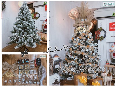 Cây thông Noel phủ tuyết A4 [Cao 1m5-4m5] X-TREE-17