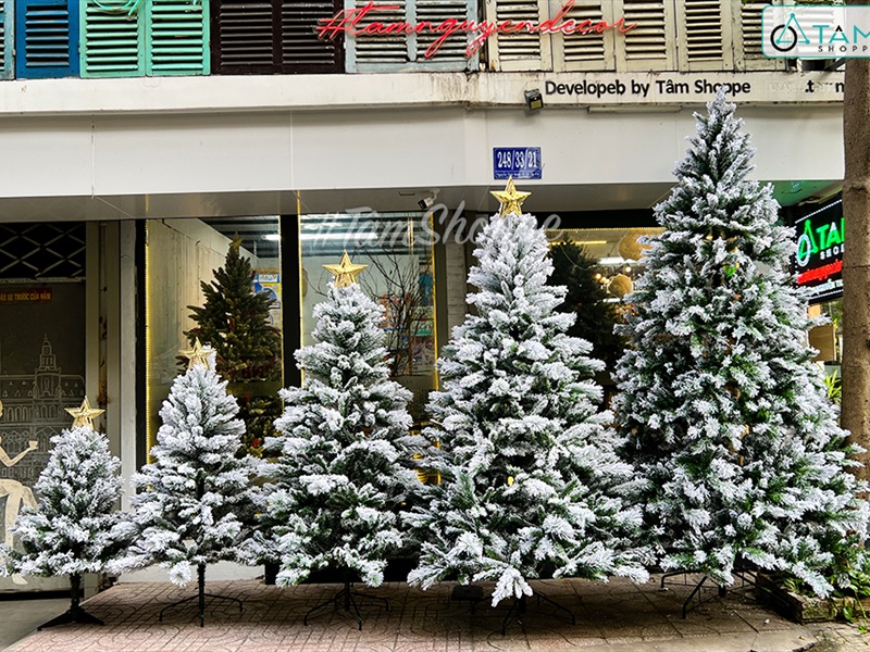 Cây thông Noel phủ tuyết A4 [Cao 1m5-4m5] X-TREE-17