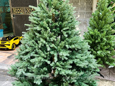 Cây thông Noel xanh lá PE 2 loại lá như thật [Cao từ 1m5-3m6] X-TREE-19