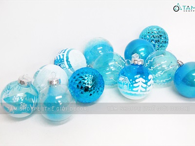 Hộp 12 trái châu Noel thạch Jelly 6 kiểu ĐK8cm TRAICHAU-23