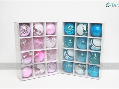 Hộp 12 trái châu Noel thạch Jelly 6 kiểu ĐK8cm TRAICHAU-23