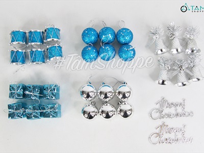 Hộp 32 phụ kiện treo Noel 6 kiểu hộp nơ X-HPK-11