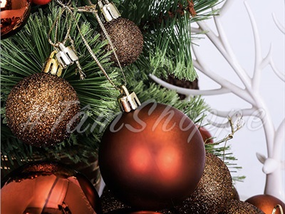 Hộp vali 100 trái châu Noel 4 kiểu nhiều cỡ Đk3-4-6cm TRAICHAU-20
