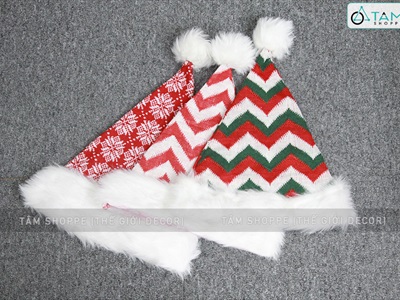 Nón Noel vải chỉ thêu họa tiết Vintage NON-X-02
