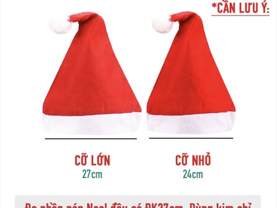 Nón Noel vải người tuyết ông già ngộ nghĩnh NON-X-01