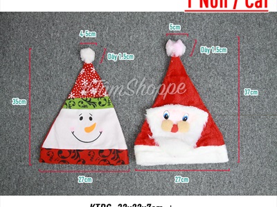 Nón Noel vải người tuyết ông già ngộ nghĩnh NON-X-01