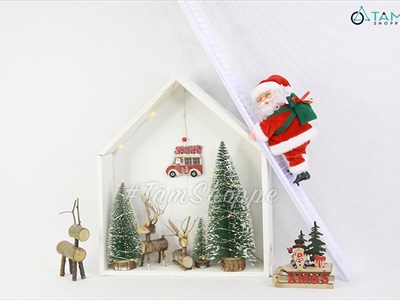 Ông già Noel điện tử leo thang có nhạc OGN-DT-04