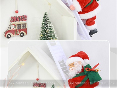 Ông già Noel điện tử leo thang có nhạc OGN-DT-04