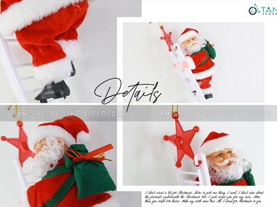Ông già Noel điện tử leo thang có nhạc OGN-DT-04