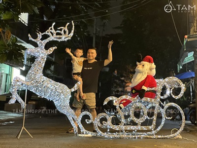 Ông già Noel ú ụ nhồi bông cỡ lớn 130cm [Mềm mịn - Cute] ONGGIANOEL-06