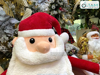 Ông già Noel ú ụ nhồi bông cỡ lớn 130cm [Mềm mịn - Cute] ONGGIANOEL-06