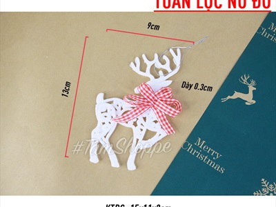 Phụ kiện treo Noel trắng nhủ 5 kiểu Bắc Âu PKT-X-02