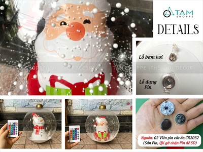 Trái châu Noel cỡ siêu to bơm hơi [ĐK45-60cm - Căng đẹp] TRAICHAU-41