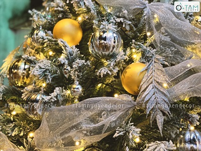 Trái châu Noel múi dọc đủ màu, đủ cỡ [ĐK 4-10cm - bắt sáng] TRAICHAU-37