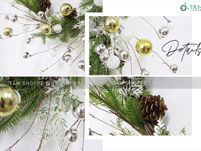 Vòng nguyệt quế Noel ngân hà Galaxy ĐK60cm VNGQ-X-37