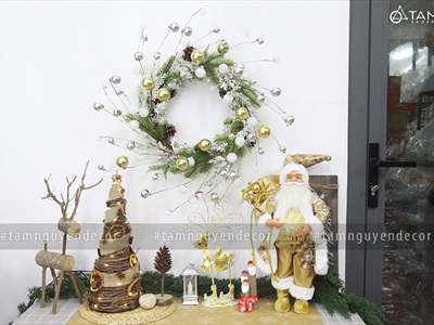 Vòng nguyệt quế Noel ngân hà Galaxy ĐK60cm VNGQ-X-37