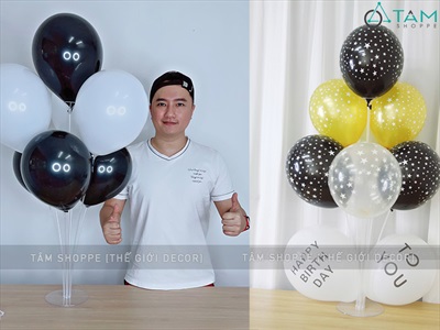 Bộ trụ bong bóng 7 nhánh để bàn nhựa tháo lắp PKBB-TRU7