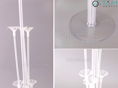 Bộ trụ bong bóng 7 nhánh để bàn nhựa tháo lắp PKBB-TRU7