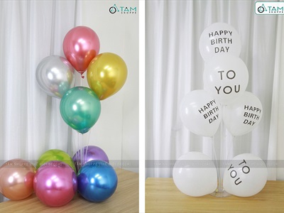 Bộ trụ bong bóng 7 nhánh để bàn nhựa tháo lắp PKBB-TRU7