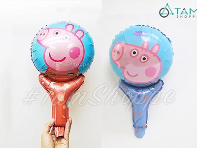 Bong bóng kiếng cầm tay hoạt hình nhiều kiểu 35cm BBK-CT-01