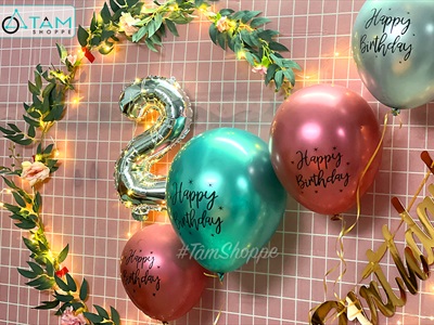 Bong bóng kiếng chữ cái và số cao 33cm (Bán lẻ từng cái) BBK-CH.VS-01