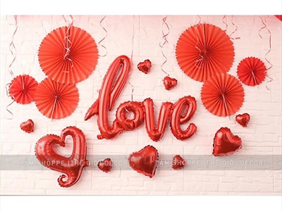 Bong bóng kiếng chữ Love viết thường dính liền cao 60cm BBK-LOVE-02