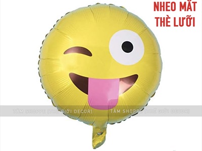 Bong bóng kiếng Emoji mặt cười nhiều kiểu BBK-EMOJI-01