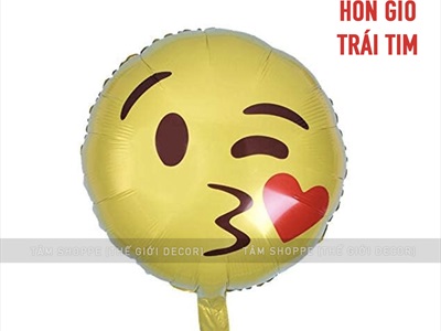 Bong bóng kiếng Emoji mặt cười nhiều kiểu BBK-EMOJI-01