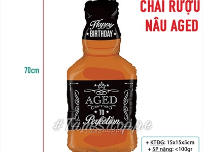 Bong bóng kiếng chai rượu champagne ly bia trang trí tiệc BBK-BR-01