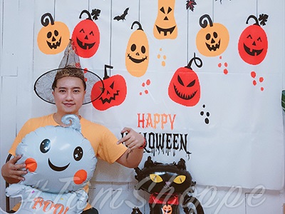 Bong bóng kiếng hình con vật Halloween nhiều kiểu BBK-HLW-01