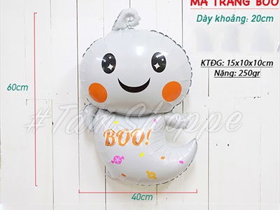 Bong bóng kiếng hình con vật Halloween nhiều kiểu BBK-HLW-01