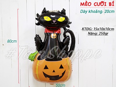 Bong bóng kiếng hình con vật Halloween nhiều kiểu BBK-HLW-01