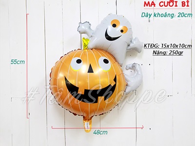 Bong bóng kiếng hình con vật Halloween nhiều kiểu BBK-HLW-01