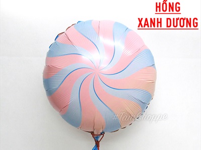 Bong bóng kiếng hình kẹo mút quạt xoáy ĐK35cm BBK-KEO-01