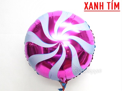 Bong bóng kiếng hình kẹo mút quạt xoáy ĐK35cm BBK-KEO-01