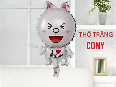 Bong bóng kiếng hình Gấu Brown - Thỏ Cony - Vịt Sally 33cm BBK-HCV-01