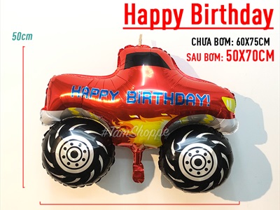 Bong bóng kiếng hình xe hơi nhiều kiểu 70cm BBK-QC-01