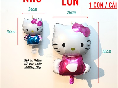 Bong bóng kiếng Mèo Hello Kitty BBK-MEO-01