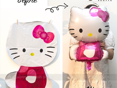 Bong bóng kiếng Mèo Hello Kitty BBK-MEO-01
