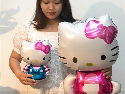 Bong bóng kiếng Mèo Hello Kitty BBK-MEO-01