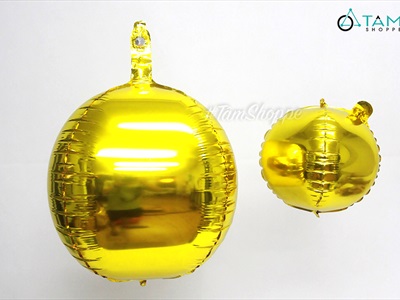 Bong bóng kiếng quả cầu vàng Gold 4D BBK-QC-01