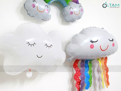 Bóng kiếng hình đám mây cầu vồng nhiều kiểu 60cm BBK-MAY-01