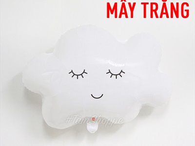 Bóng kiếng hình đám mây cầu vồng nhiều kiểu 60cm BBK-MAY-01