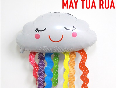 Bóng kiếng hình đám mây cầu vồng nhiều kiểu 60cm BBK-MAY-01
