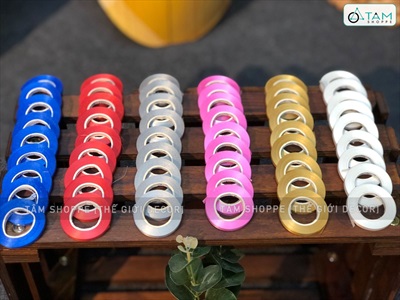 Ruy băng nhựa bản nhỏ 5mm cột bong bóng cuộn 10m RUYBANG-12