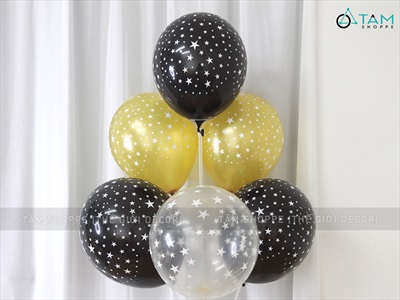 Set 05 bóng cao su in sao ĐK25cm BBCS-INSAO